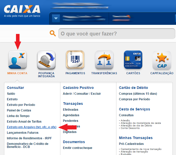 Como Exportar O Extrato Ofx Da Caixa Econ Mica Contaazul
