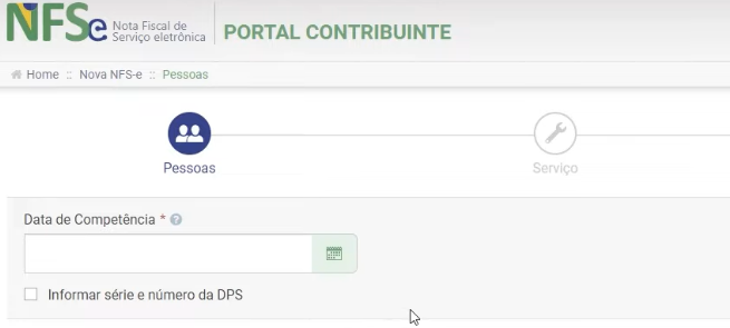 APP emissor de NFS-e — Portal da Nota Fiscal de Serviço eletrônica