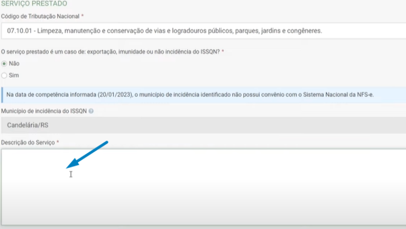 NFS-e - prefeitura fecha cerco a descrição dos serviços prestados