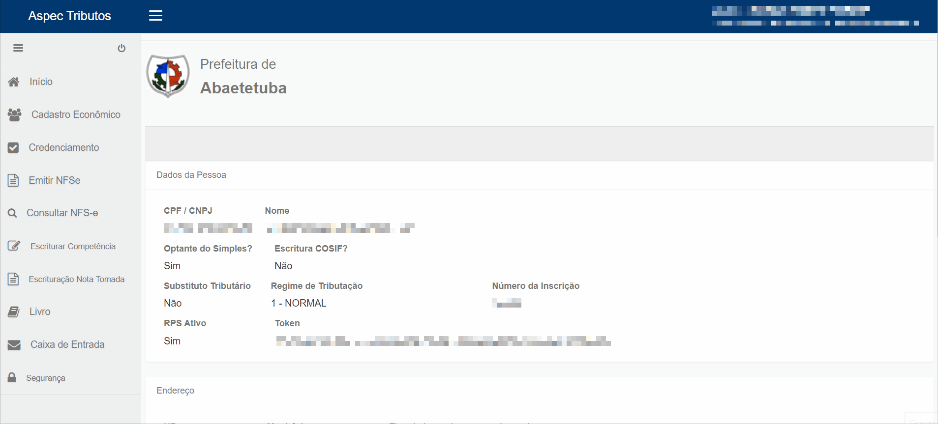 Passo a passo para consulta do RPS no padrão Aspec.