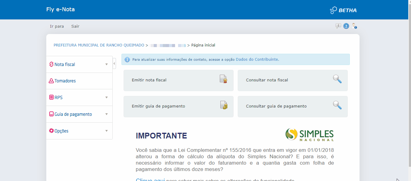 Passo a passo para consulta da Natureza de operação padrão no padrão Betha 2.0.