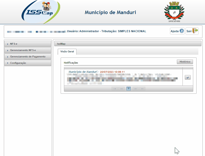 Passo a passo para consulta do RPS no padrão IssMap.