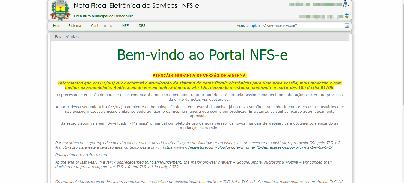 Passo a passo para consulta da Série do RPS no padrão Conam.