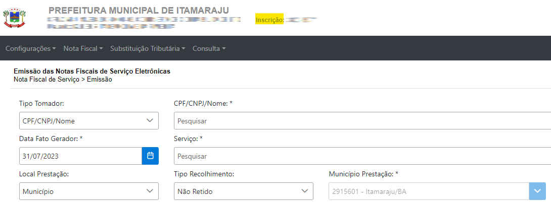 Padrão Elotech – Conta Azul