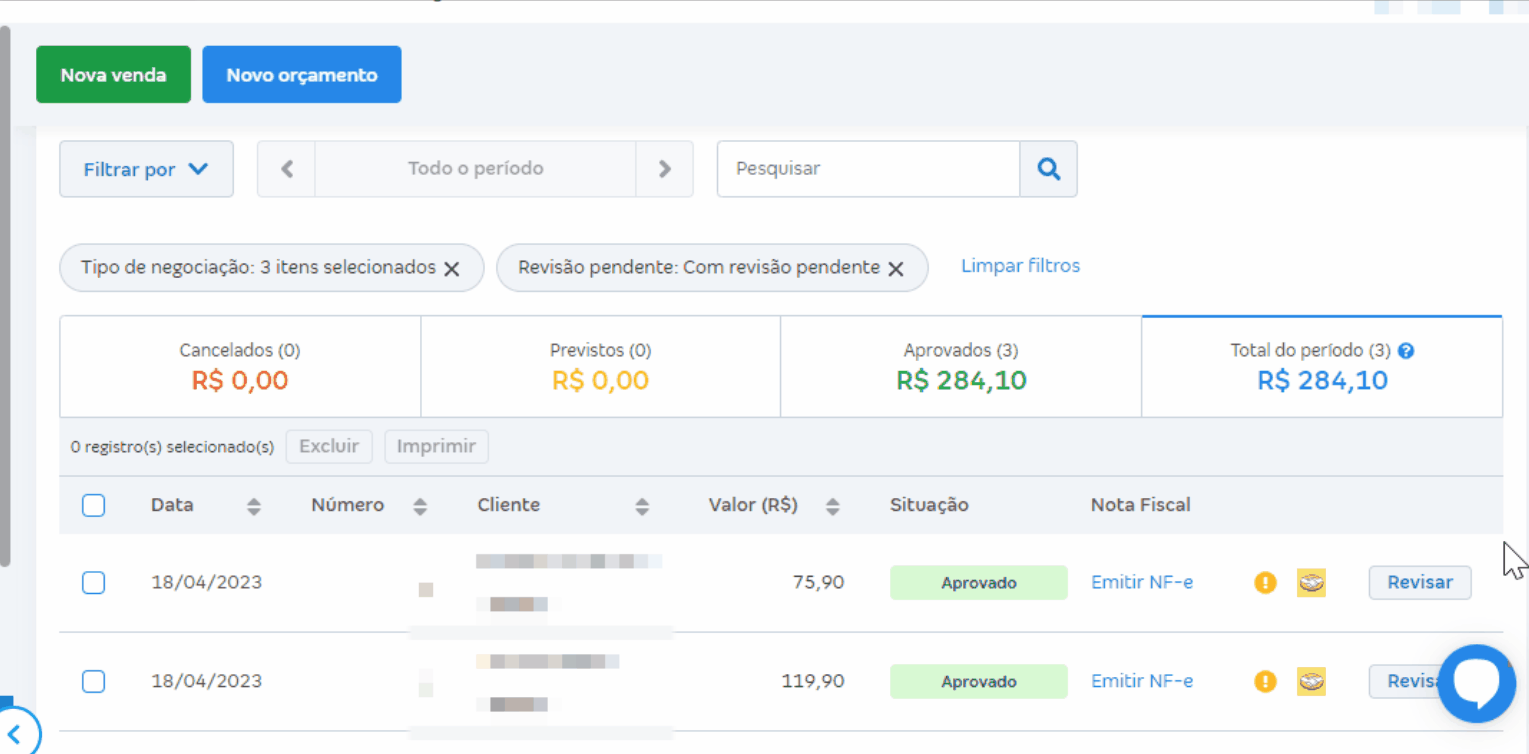 Passo a passo para consultar vendas importadas da Mercado Livre.