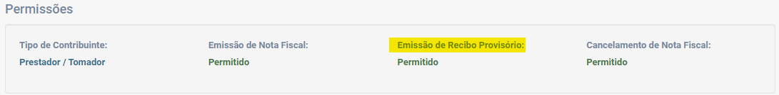 Tela para consulta de liberação do RPS no padrão Gespam.