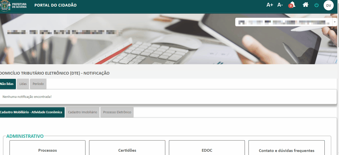 Passo a passo da consulta de Inscrição Municipal no padrão Goiânia.