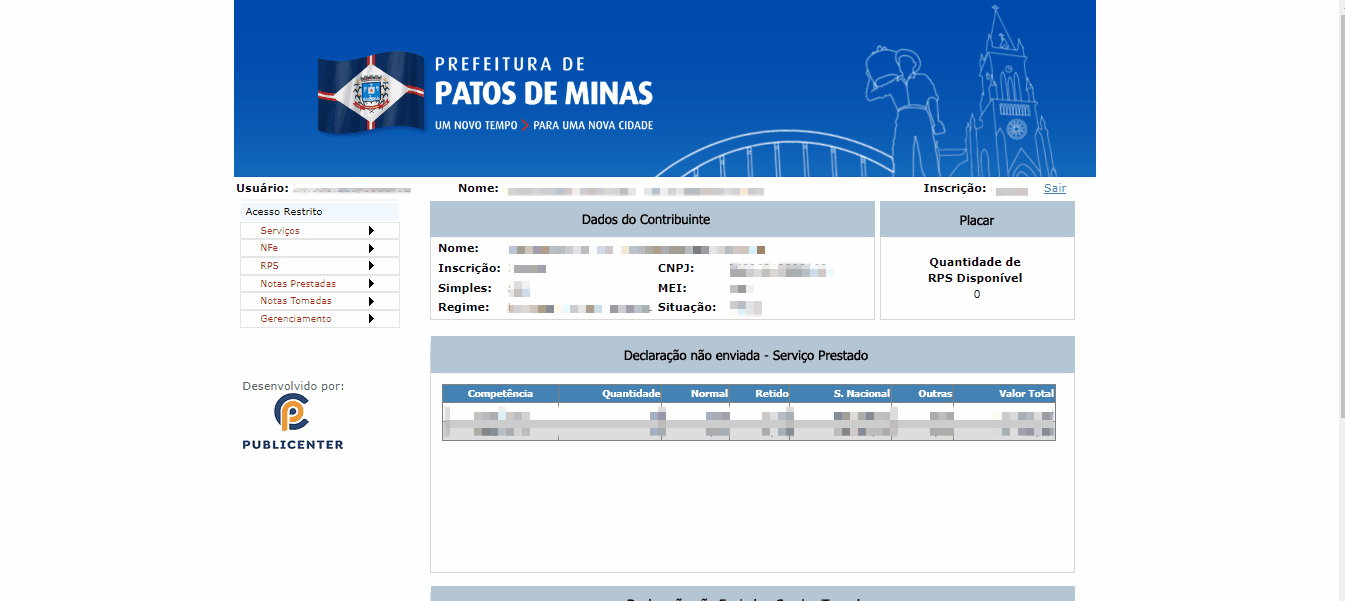 Passo a passo para Gerar Chave de Acesso no padrão Governa (Publicenter).