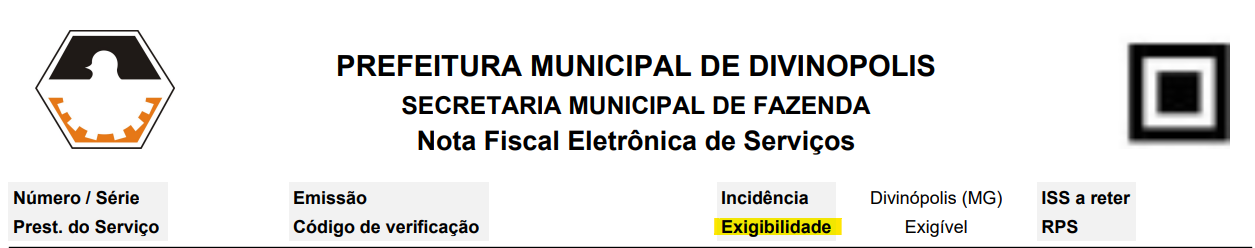 Tela para consulta da Natureza de operação padrão no padrão Governo Digital (nfe-cidades).