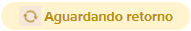 Tela de situação Aguardando retorno da nota fiscal de produto.