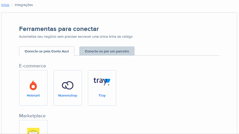 Passo a passo para Integrar Conta Azul e Notion.
