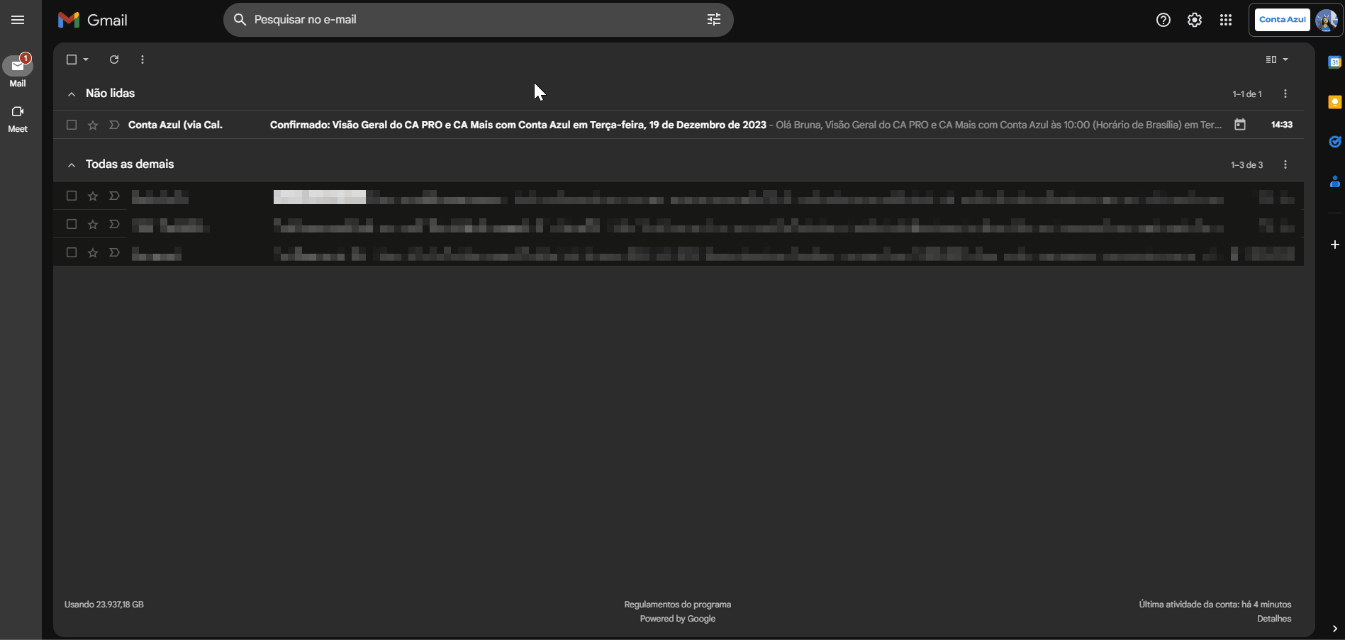 Passo a passo para acessar o link do Treinamento Ao Vivo.
