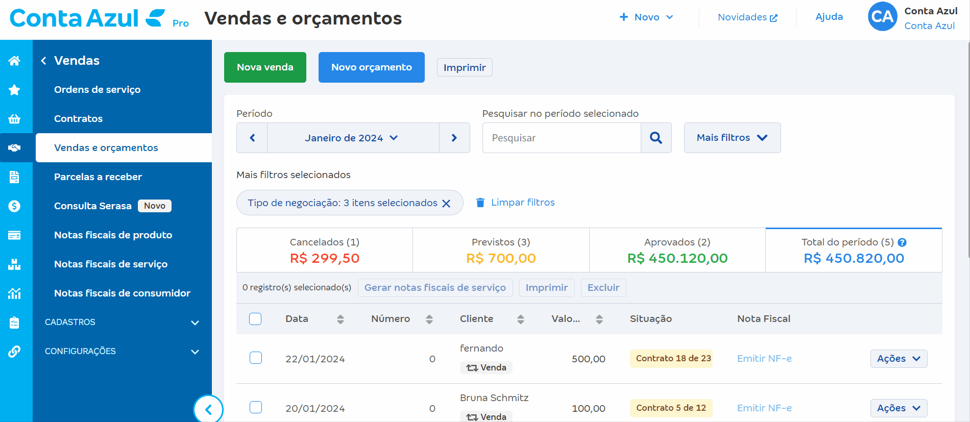 Passo a passo para voltar lançamento financeiro para em aberto.