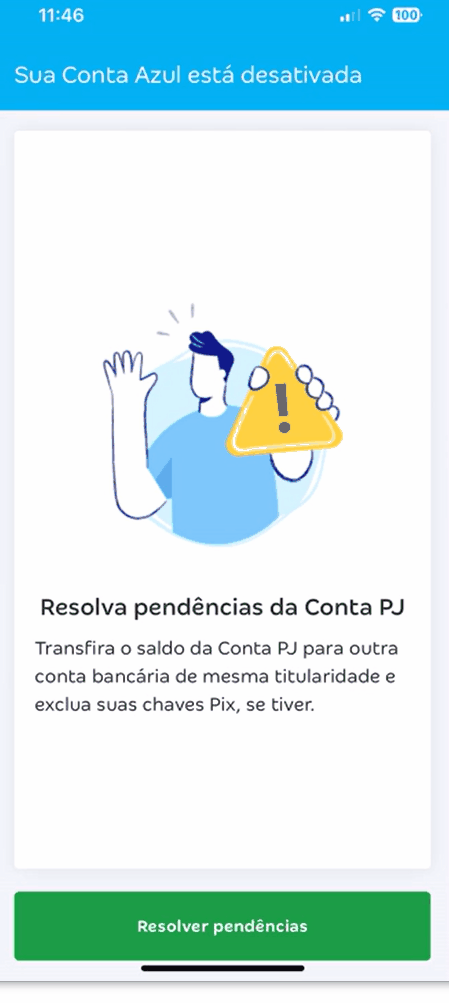 Passo a passo para acessar o Conta Azul de Bolso com conta desativada e Resolver pendências.