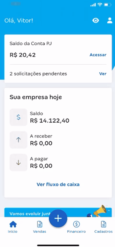 Passo a passo para gerar cobrança pelo Conta Azul de Bolso.