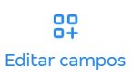 Tela da barra com os atalhos de edição de relatórios com destaque para Editar campos.