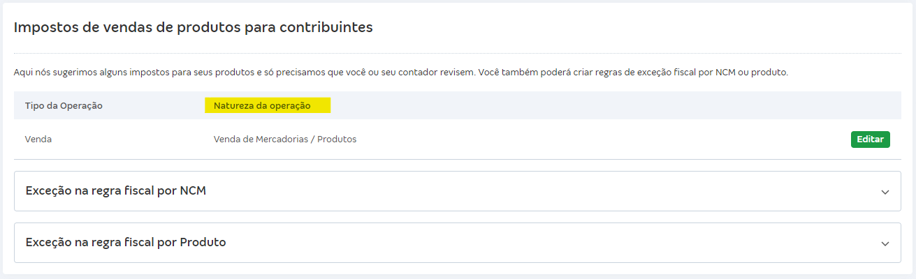 Passo a passo para configurar a regra fiscal por Exceção por NCM ou por Produto no Regime Normal.