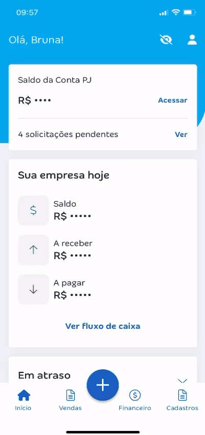 Passo a passo para cancelar agendamento pelo aplicativo Conta Azul de Bolso.