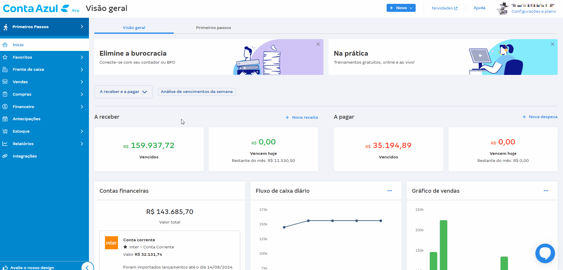 Passo a passo para ativar os Relatórios personalizados.