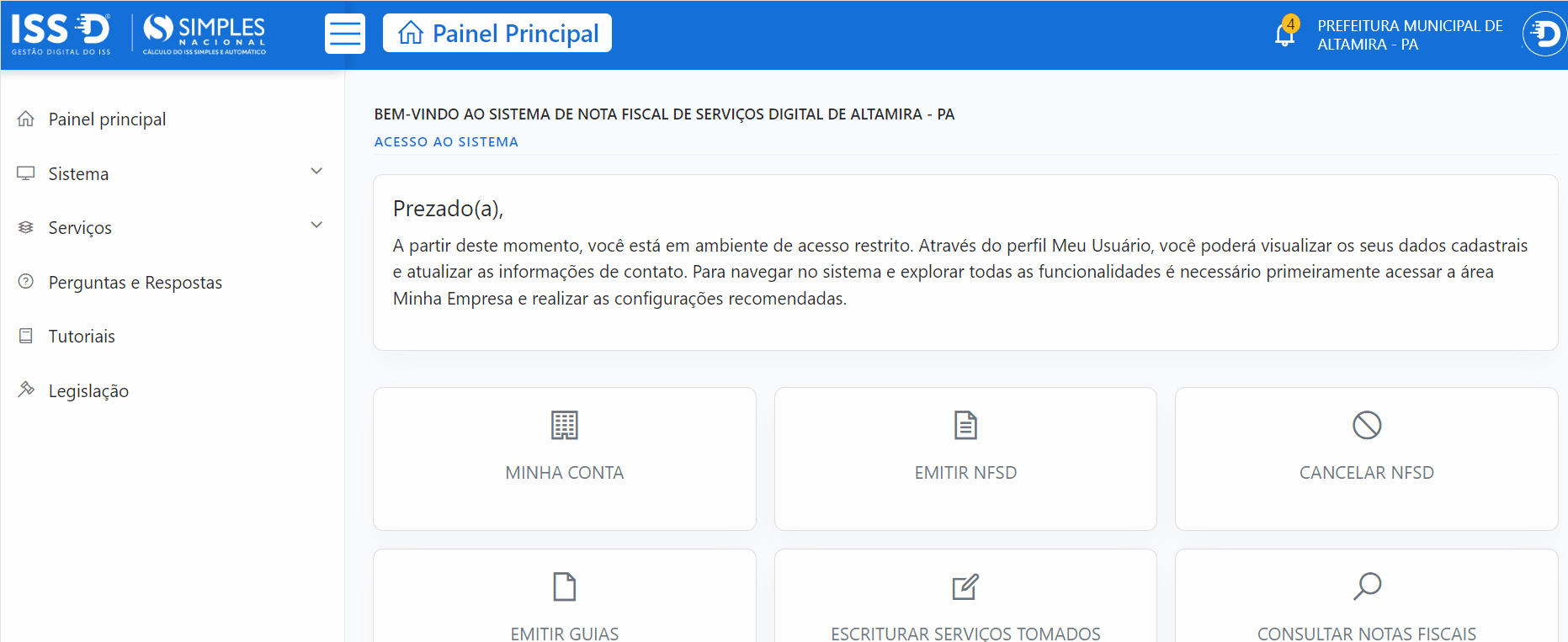 Passo a passo para consulta da Inscrição Municipal no padrão ISS Digital NFSD.