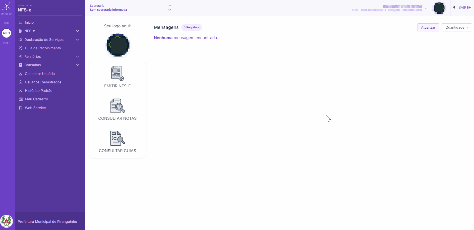Passo a passo para consulta de Último RPS utilizado no padrão ISSNFe Online.