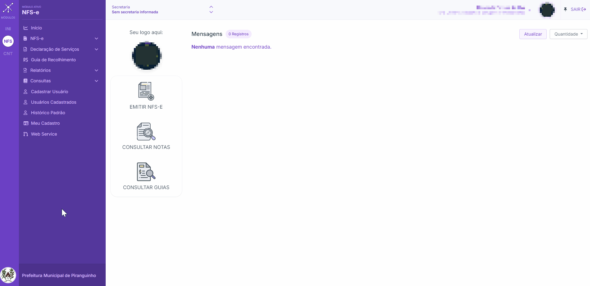 Passo a passo para consultar ou criar token no padrão ISSNFe Online.
