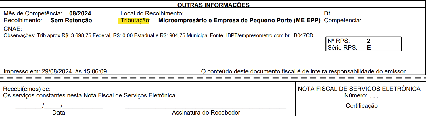 Tela para consulta do Regime especial no padrão SimplISS.