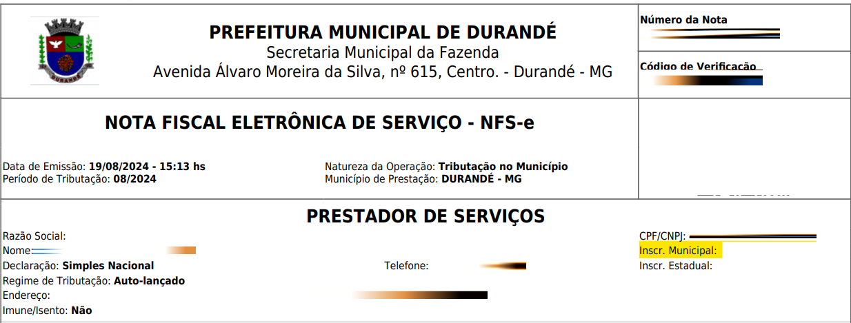 Passo a passo para consulta da Inscrição Municipal no padrão Versa.