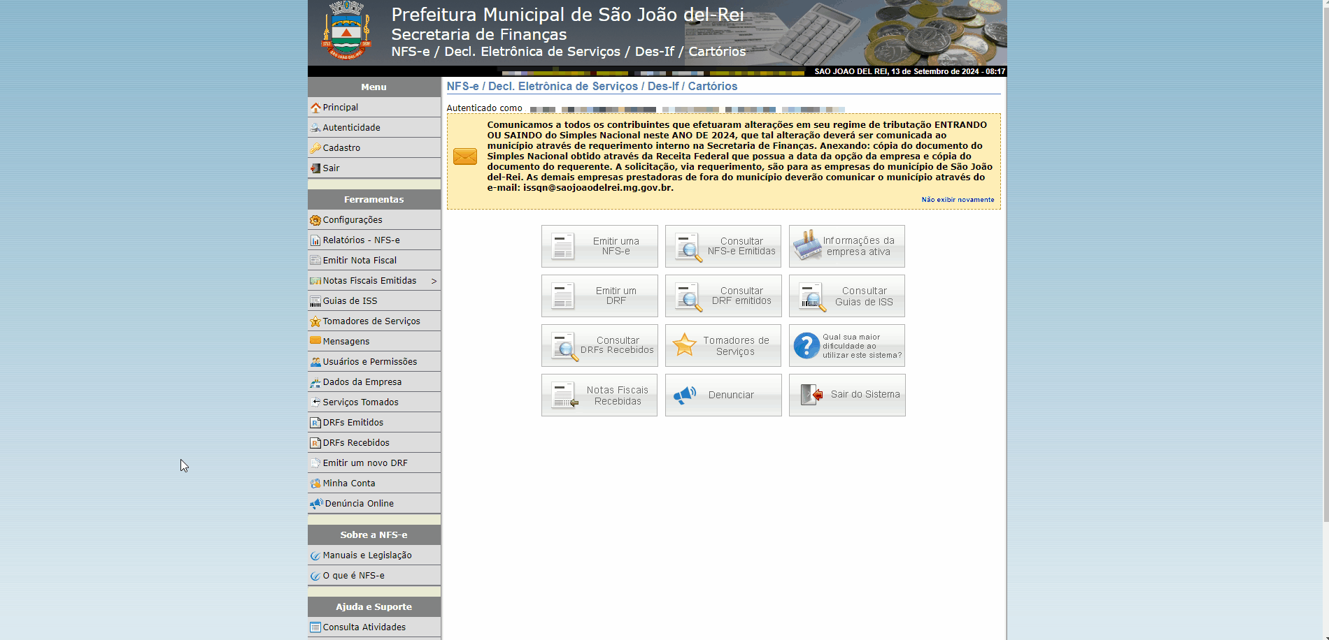 Passo a passo para consulta da Inscrição Municipal no padrão SH3.