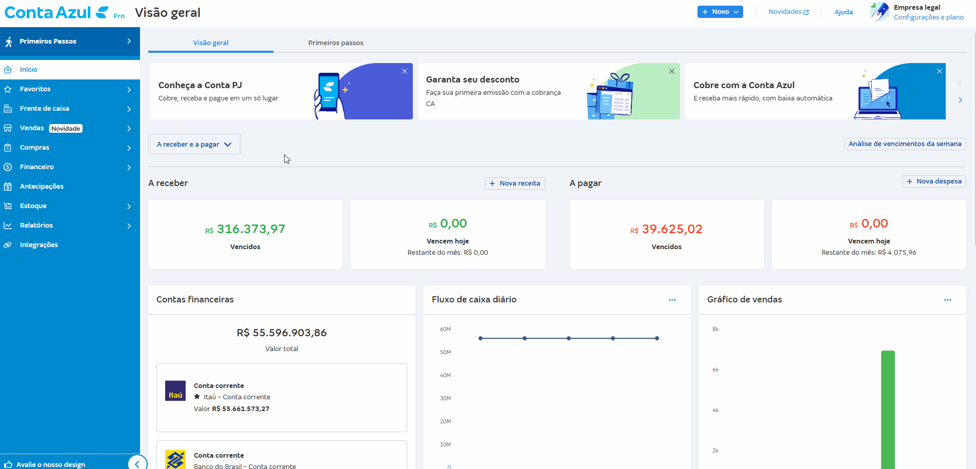 Passo a passo para lançar transferência entre contas.