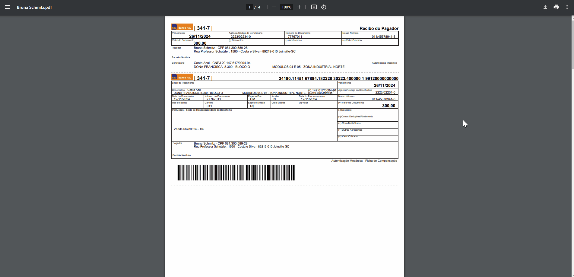 Passo a passo para visualizar boletos emitidos em lote no formato PDF.