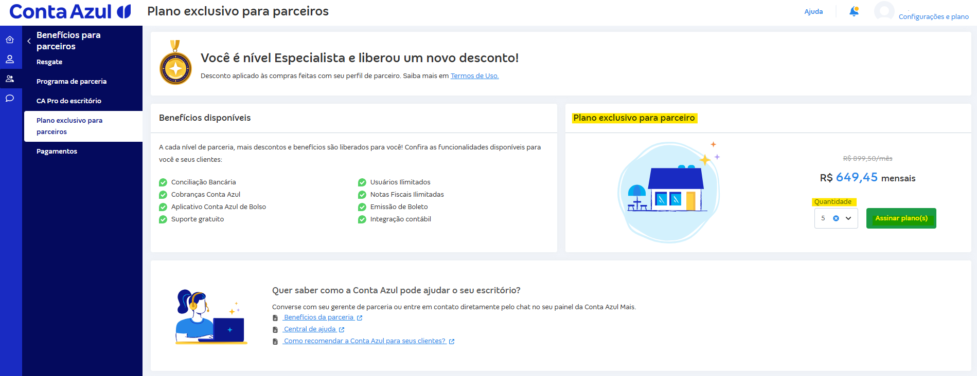 Tela para adquirir novas licenças pelo Plano Exclusivo.png