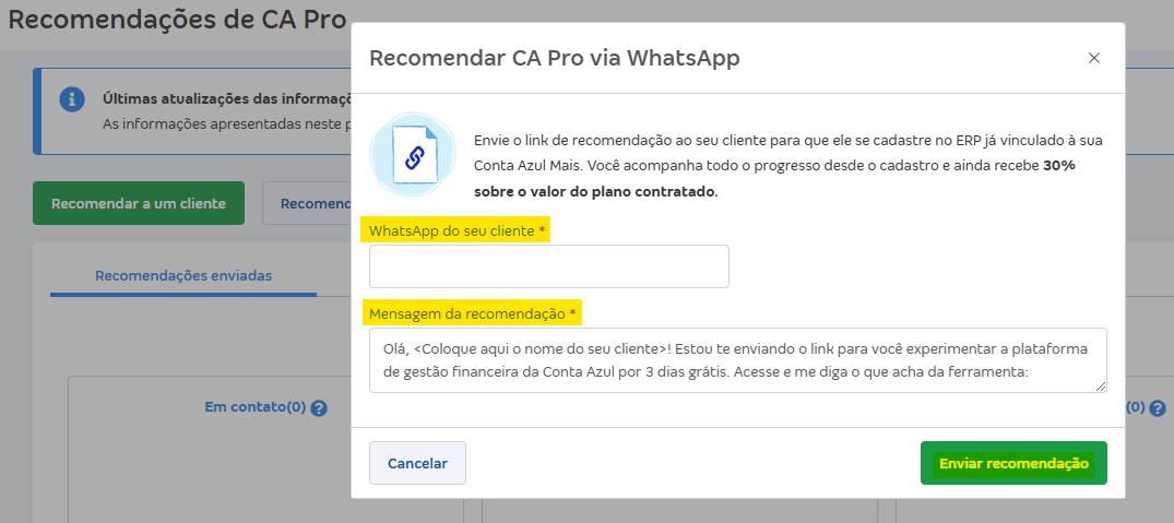 Tela derecomendação com destaque para envio por whatsapp.png