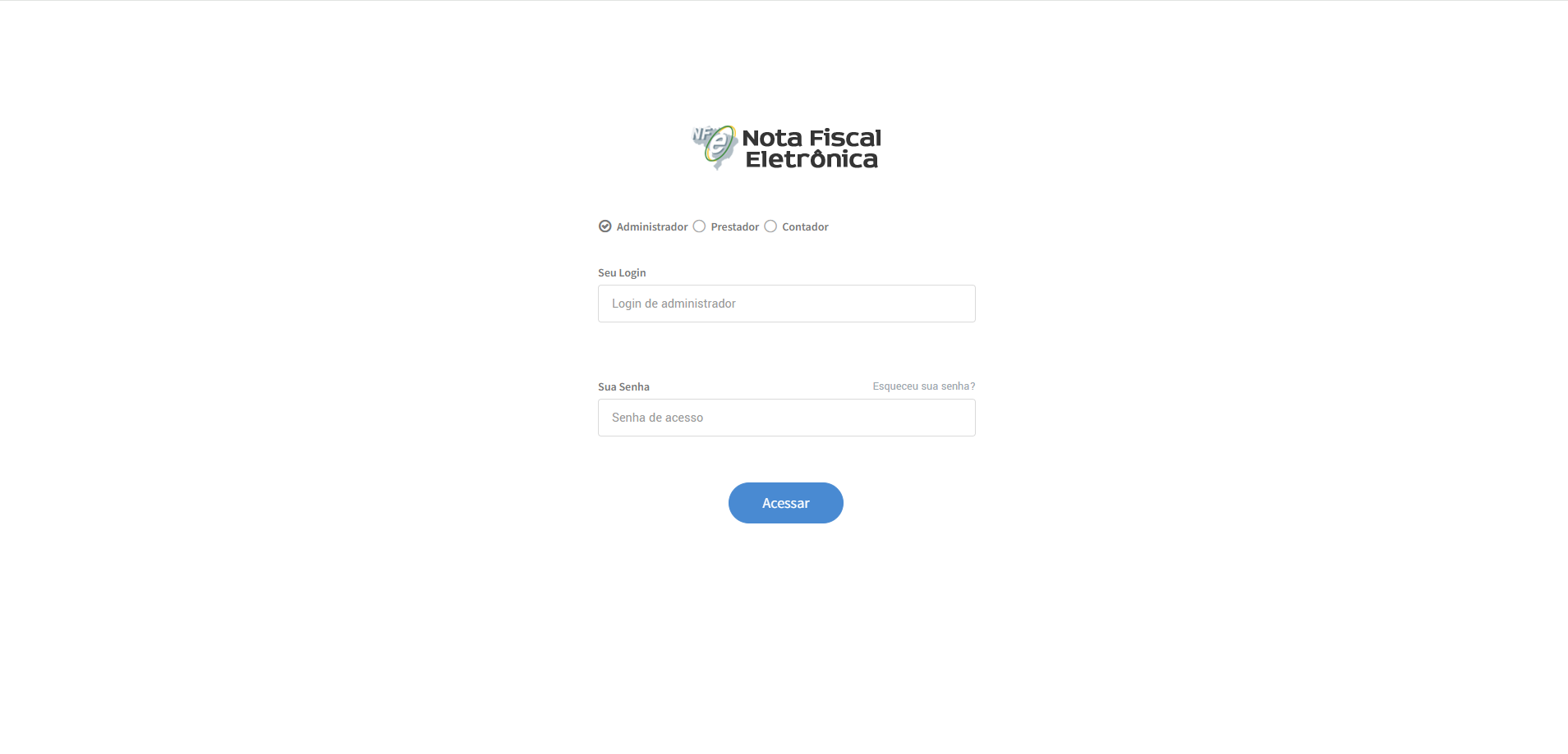 Tela de configurações da NFS-e com destaque para o campo Inscrição Municipal.