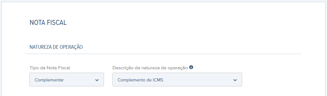 Tela do rascunho da nota fiscal com destaque para o cabeçalho.png