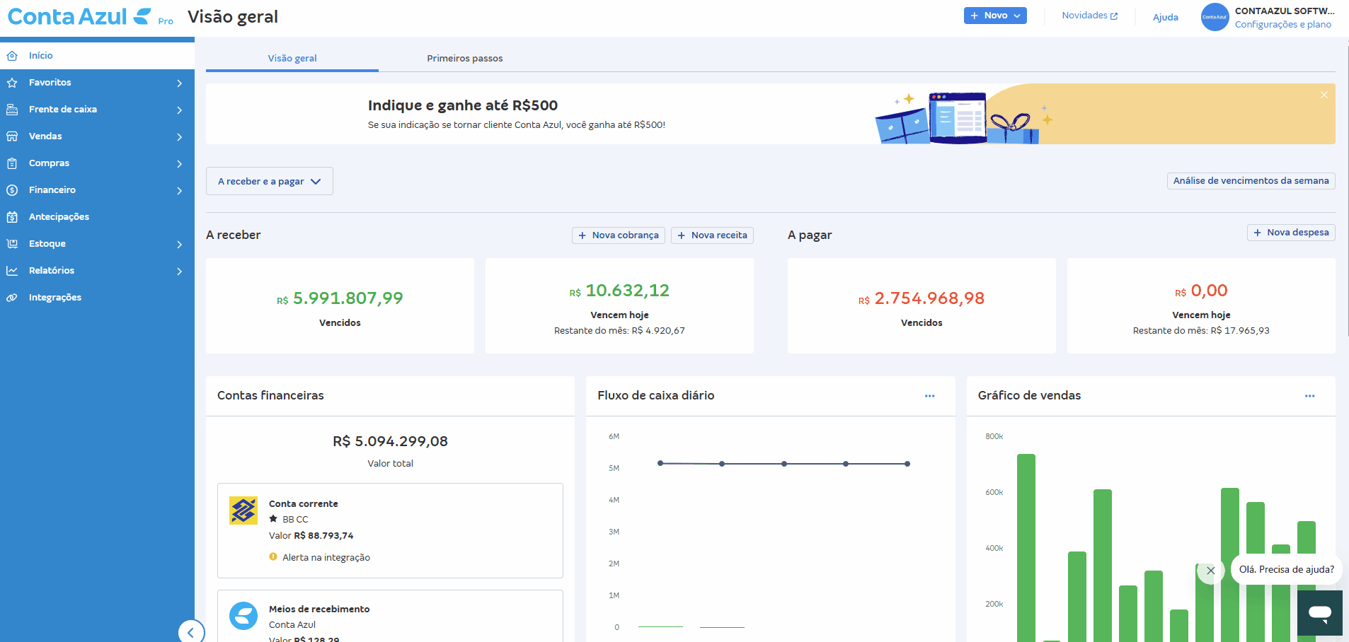 Passo a passo para alterar a Conta financeira no lançamento financeiro.gif