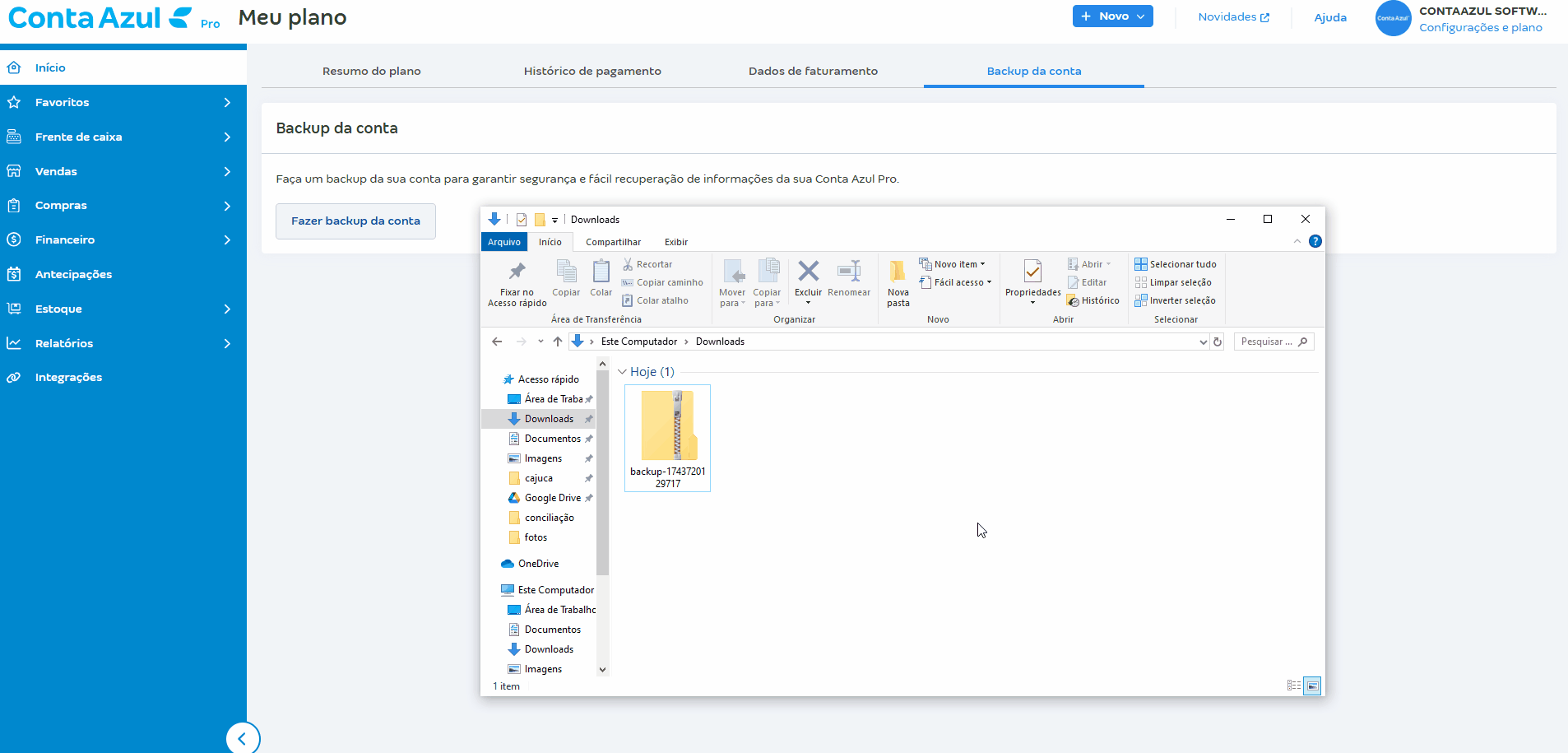 Passo a passo para abrir planilha com backup.gif