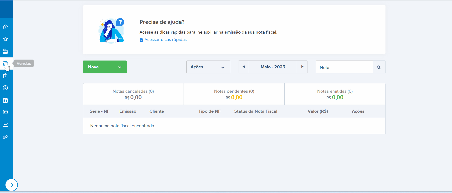 Passo a passo Buscar NF-e para preencher chave de acesso.gif