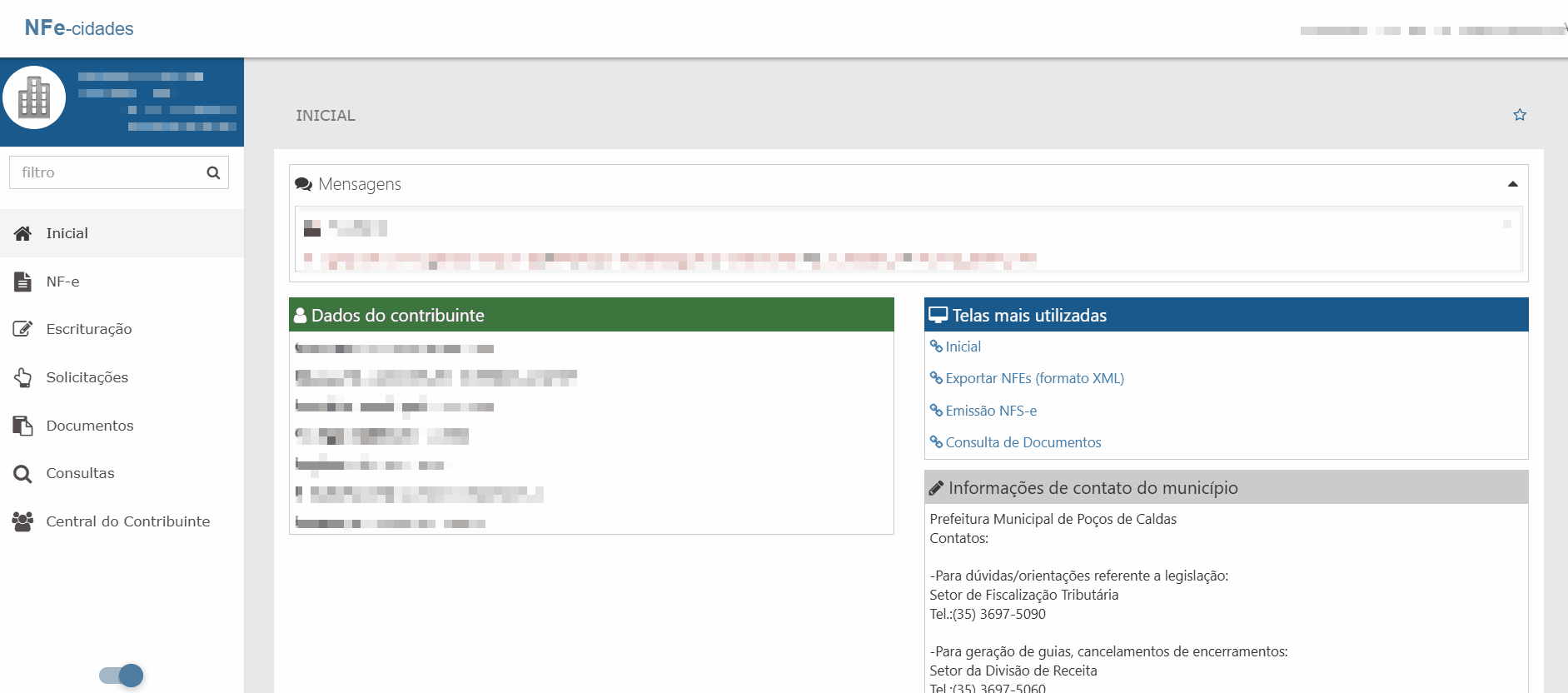 Passo a passo para solicitar liberação para emissão de NFS-e na Conta Azul no padrão Governo Digital (nfe-cidades)..gif