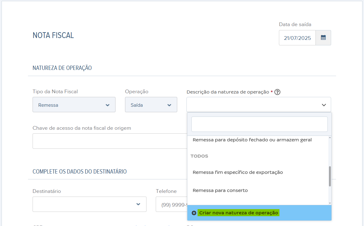 Tela de nota de remessa com destaque para nova natureza de operação..png