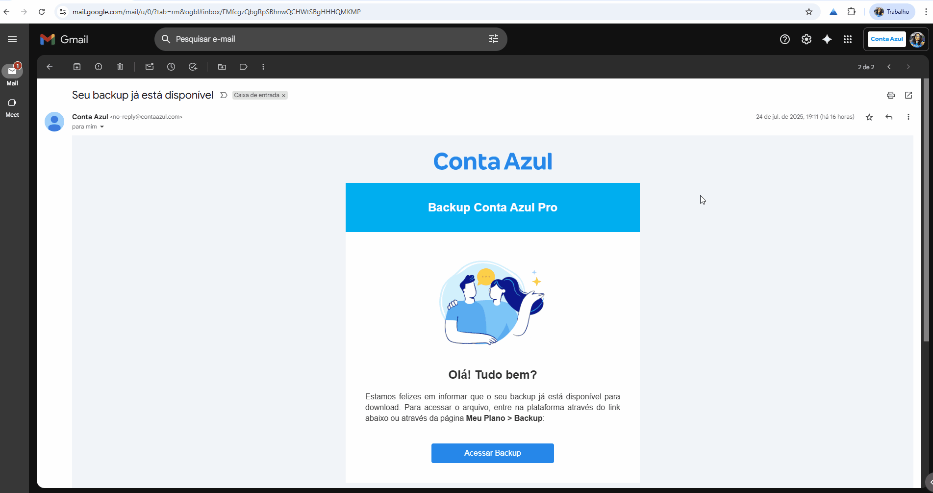 Passo a passo para acessar backup.gif