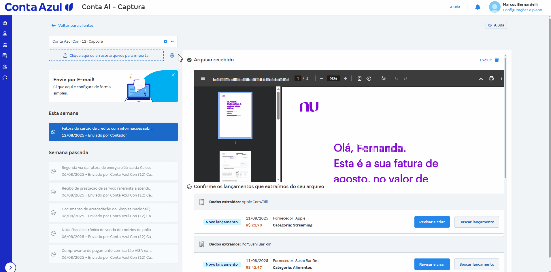 Passo a passo para cadastrar e-mail na Conta AI Captura.gif