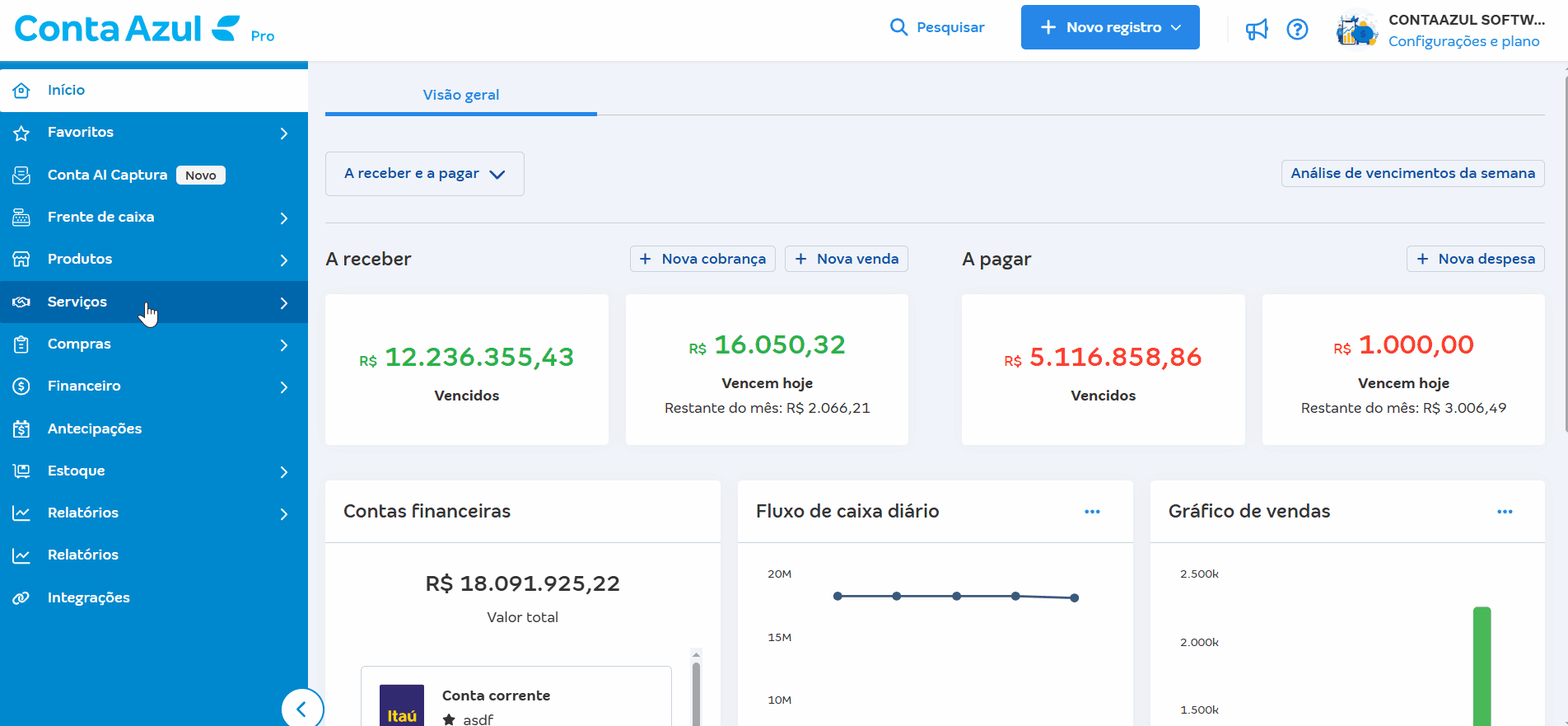 Passo a passo para adicionar uma nova venda de serviço.gif