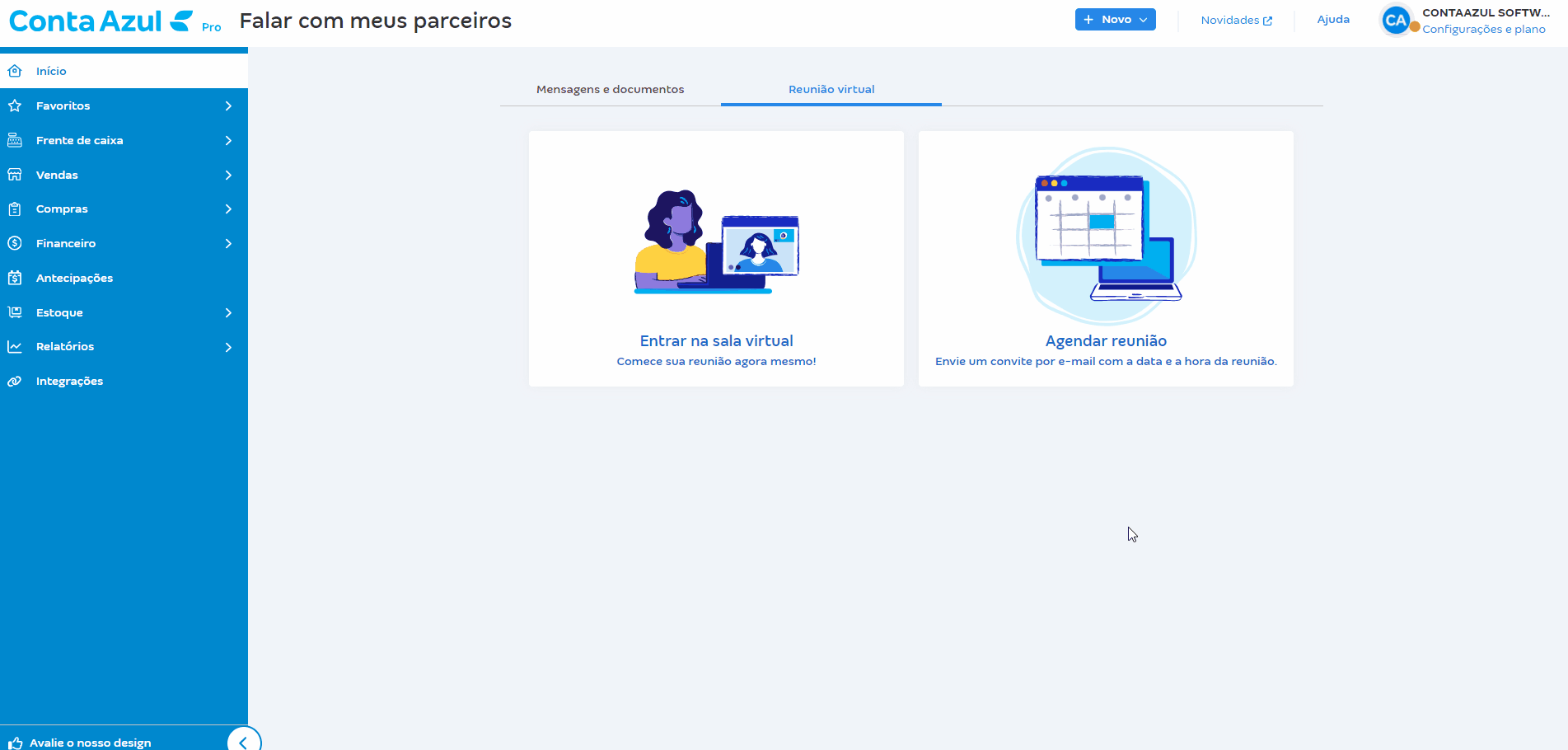 Passo a passo para Entrar na sala virtual.