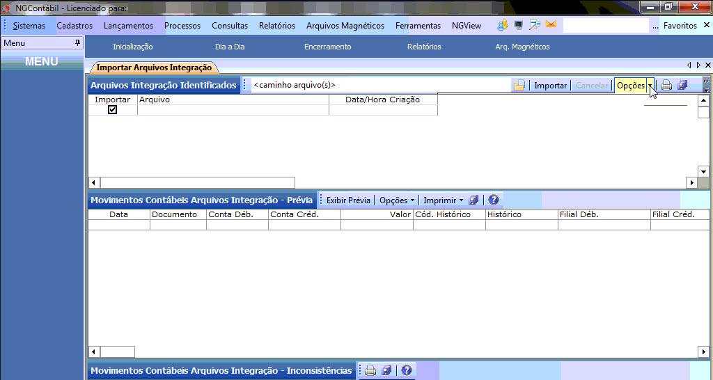 Tela do Mastermaq com destaque para o campo Busca.