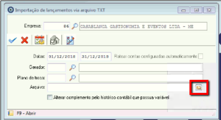 Tela do SCI Único com destaque para o campo Código e ícone de pasta.