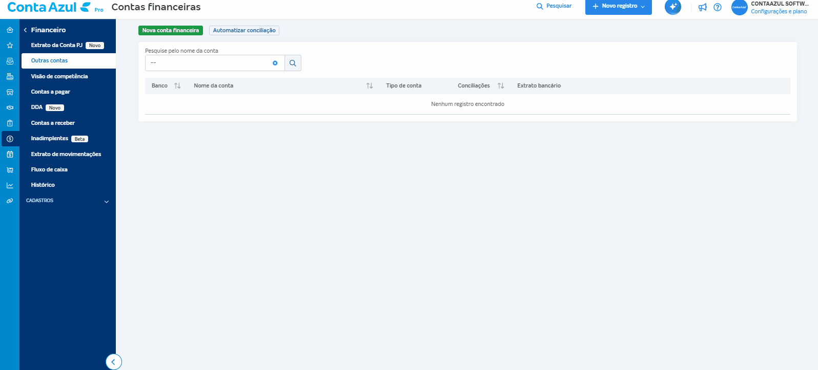 Cadastrar conta corrente Sicoob Open finance.gif