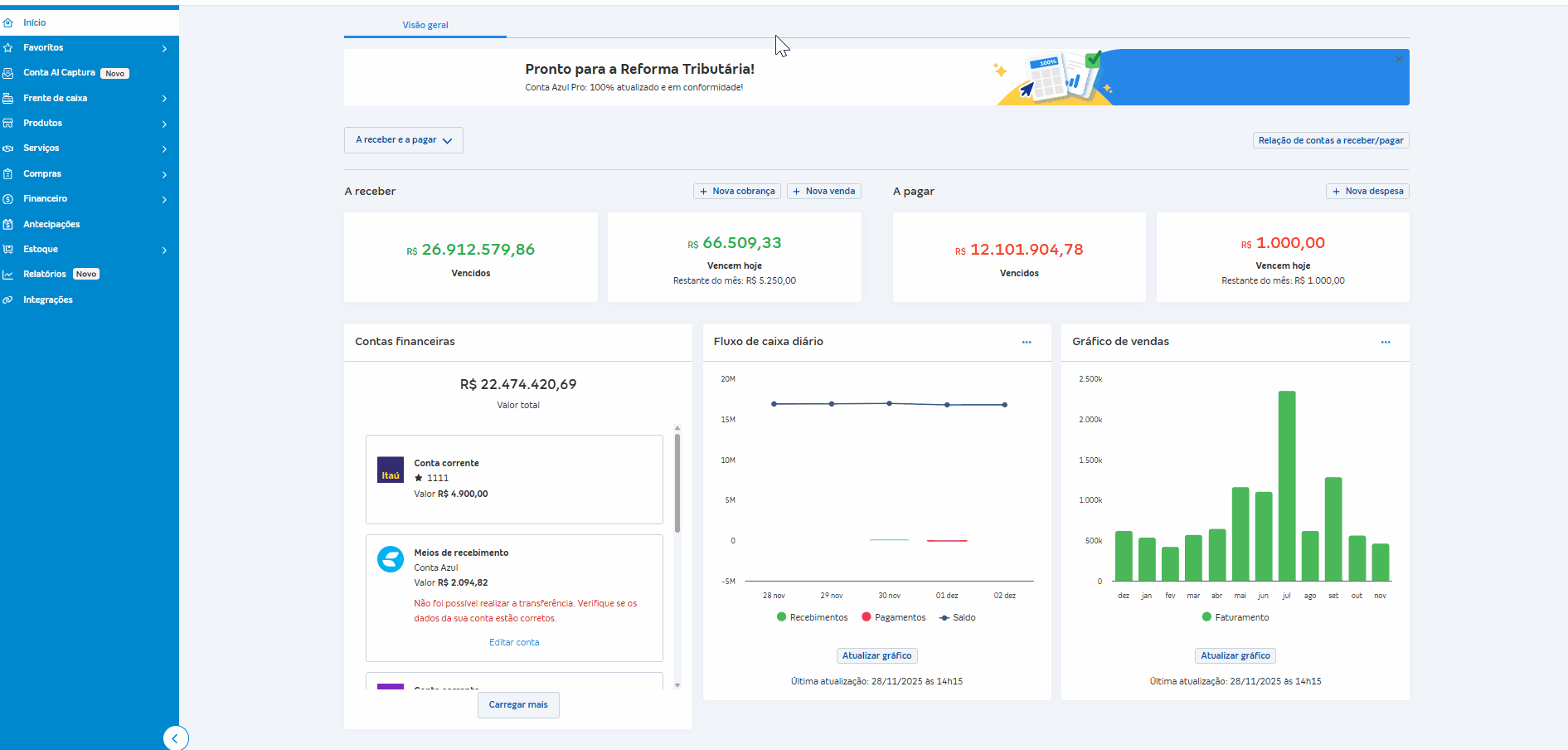 Passo a passo para acessar os relatórios Análise de pagamentos e Análise de recebimentos.gif