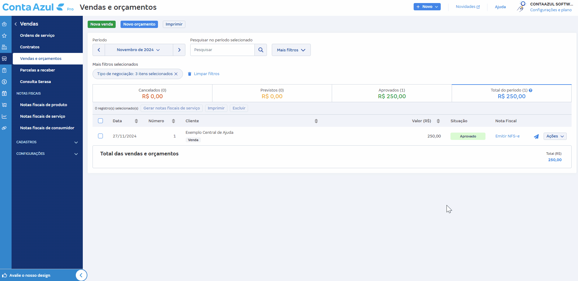 Passo a passo para gerar e emitir NFS-e.