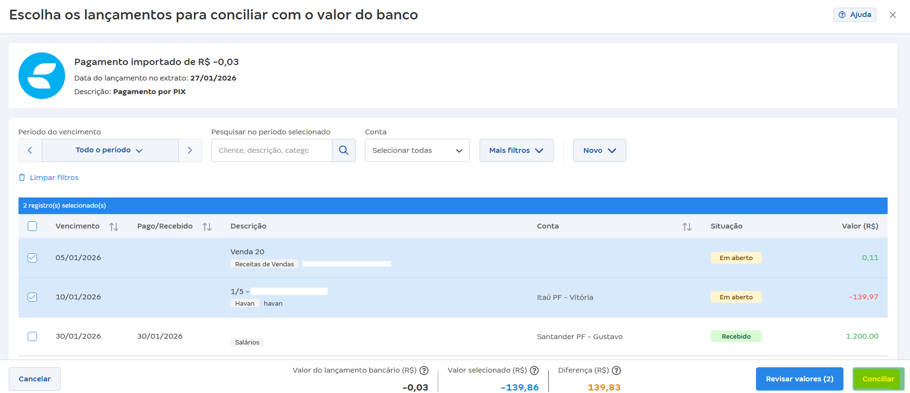 Conciliar vários lançamentos.png